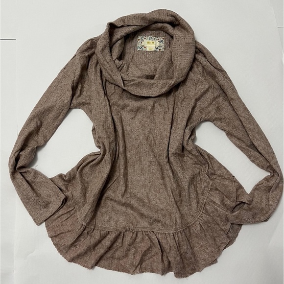 Maeve Anthropologie cowl neck frilly knit sweater - size small. - Picture 5 of 15